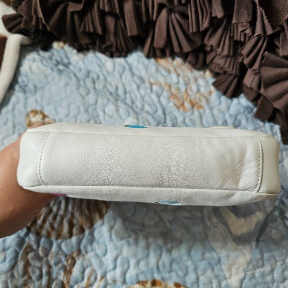 2005 Vintage Coach Y2k Demi With Jacquard Polka Dots Shoulder Purse Bag - Picture 4 of 6